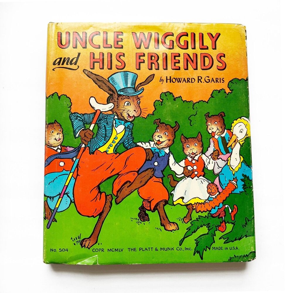 Uncle Wiggily and His Friends by Howard Garis Vtg 1955 Hardcover w/ Dust Jacket